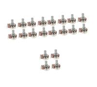 Toyvian 20pcs Guitar Potentiometer Kit Tone Volume Easy to Install for Electric Guitar and Bass Repair
