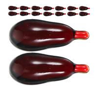 Toyvian 20pcs Halloween Blood Capsules Realistic Fake Blood Pills for Pranks Cosplay Makeup Portable Horror Props for Parties Themed Events