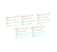 Toyvian 20pcs Halloween Bone Ornaments Plastic Skeleton Decorations Bone Adornments for Haunted House Party