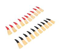 Toyvian 20Pcs Halloween Fake Nail Claws Glow the Dark Witch Finger Accessories for Costume Parties Suitable for Cosplay Prank Props and Halloween Decorations Red Black