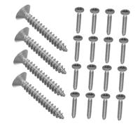 Toyvian 20pcs Heavy Duty Electric Guitar Pickguard Screws Mounting Screws for Secure Pickup Installation for Guitar Maintenance and Repair Silver
