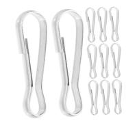 Toyvian 20pcs Heavy Duty Stainless Steel Snap Hooks for Parrot Feeders Multi Purpose Key Rope Hanging Buckle Durable Spring Clasp for Small Animal Tunnels and Hammocks Easy Installation