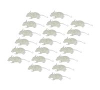 Toyvian 20Pcs Luminous Mouse Props for Halloween Pranks Realistic Glow the Dark Fake Mice for Spooky Parties Haunted Houses and Tricks Safe and Halloween Decorations