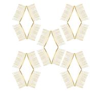 Toyvian 20pcs Metal Hair Combs for Women with 20 Sharp Teeth, Stylish Gold Finish Iron Side Combs that Maintain Sharpness and Do Not Damage Hair, Decorative French Headpieces for Bridal