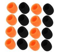 Toyvian 20pcs Microphone Wind Cover Thickened Sponge Mic Wind Muff for Handheld Microphones Windproof Shield for Ktv Singing and Stage Performance Fit for Audio and Noise Reduction