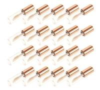 Toyvian 20pcs Mini 1.2ml Empty Lip Gloss Tubes Refillable Lip Balm Containers with Applicator Wand Rose Gold for DIY Lipstick Travel Cosmetic Use
