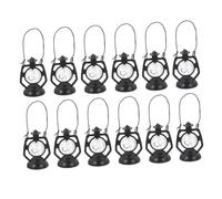 Toyvian 20pcs Mini Lanterns for Dollhouse Vintage Kerosene Lamps Tiny Hanging Lanterns for Micro Landscape Ornaments Creative Decoration for Crafts and Table Centerpieces