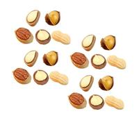 Toyvian 20pcs Miniature Nuts Resin Simulation Nut Models with Bright Colors for DIY Decoration and Dollhouse Accessories Lifelike Smooth Surface Mini for Creative Food and Home Decor