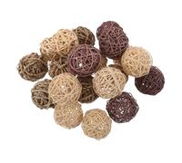 Toyvian 20pcs Natural Rattan Chew Handwoven Willow Balls for Small Animals Teeth Grinding Pet Bunny for Rabbits Hamsters Chinchillas Guinea Pigs