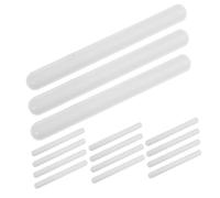 Toyvian 20pcs Novelty White Slap Bracelets Soft Wrap Band Wristbands for DIY Crafts DIY Blank Snap Bands Blank Silicone Slap Bracelet Snap Wristband Metal