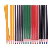Toyvian 20pcs Peel-off Wax Pencils for Multi-surface Marking, Wooden Core | Hand-tear Core, No Sharpening Hassle, for Designers, Woodworkers, Jars, Pottery and Tailor Shop Use