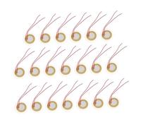Toyvian 20pcs Piezo Trigger Buzzer Sounder Sensors Piezo Discs for Quizzes Electronic Drums