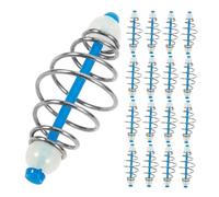 Toyvian 20pcs Portable Olive Shaped Spring Feeders for Carp Fishing Luminous Bait Cages with Easy Bait Placement Lightweight Method Feeders for Coarse Fish Angling