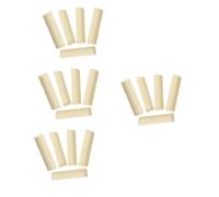 Toyvian 20pcs Professional Mandolin Nut Ebony Material Slotted Nut for Mandolin Strings Bridge