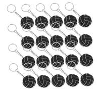 Toyvian 20pcs PVC Volleyball Keychains Lightweight Sports Bag Pendants for Players Fans Party Favors Backpack Purse Accessories Gift