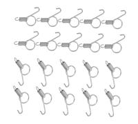 Toyvian 20pcs Rabbit Cage Spring Hook Latches Parts Replacement for Cat Door Latch Lock for Dog Crate Home Cage Hook