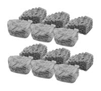 Toyvian 20pcs Resin Miniature Dollhouse Stairs Straight Curved Micro Garden Steps for DIY Micro Landscaping Sturdy Lifelike Stone Staircase Accessories for Miniature Dollhouse and Bonsai