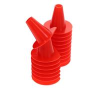 Toyvian 20pcs Reusable Red Plastic Cone Shaped Beehive Nest Door with Quick Installation for Smooth Hive Management and Bee Colony Entrance Control, Beekeeping Tool for Hive Access