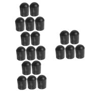 Toyvian 20pcs Rubber Double Bass Endpin Tip Replacement Endpin Bass Cello Stopper Pad