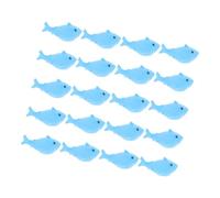 Toyvian 20pcs Shark Bath for Portable Squeaky Water Playthings with Smooth Soft Vinyl Hand Muscle Training and Hand-eye Coordination Development Safe Non-scratch Bathtub