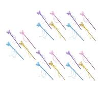 Toyvian 20pcs Shining Fairy Wands Glitter Stick Toys for Girls Princess Dress up Accessories