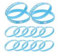 Toyvian 20Pcs Silicone Graduation Wristbands for Class of Soft and Durable Celebration Bands for School College Graduates and Party Favors Memorable Keepsake and Joyful