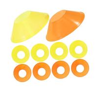 Toyvian 20Pcs Small Agility Cones for Sports Training Soft Durable Mini Disc Cones for Soccer Practice Injury Prevention Flat Plastic Football Drill Markers