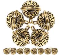 Toyvian 20pcs Small Alloy Bell Pendant Charms with Crisp Sound for DIY Crafting and Christmas Decorations, Vintage Style Adorable Bells to Decorate Halloween Costumes and Doors