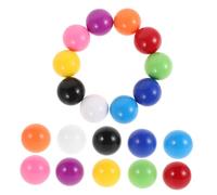 Toyvian 20Pcs Small Colored Balls 1In Plastic Ball Toys for Kids Math Teaching Supplies and Ball Drop Toy Replacement for Hand Eye Coordination Development