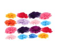Toyvian 20pcs Soft Chiffon Pet Collar Flowers Multi Color Bow Tie Charms Lightweight Flower Collar Accessories for Cats Dogs Comfortable Fit Durable Colors for Festive Occasions