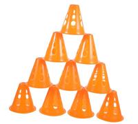 Toyvian 20pcs Traffic Cones for Skating Agility Training Lightweight Plastic Road Blocks with Bright Colors Stackable Obstacle Course Markers for Indoor and Outdoor Sports