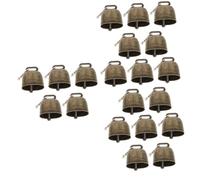Toyvian 20pcs Vintage Bells Hand Bells Adults Decorative for Dogs Collar Xmas Diy Ornament Cow Noise Makers