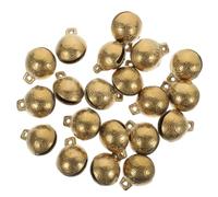 Toyvian 20Pcs Vintage Tiger Head Bells for Pet Collars DIY Craft Hanging Ornaments with Crisp Sound for Cats Dogs Holiday Decoration and Training Accessories