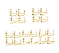 Toyvian 20pcs Violin Fine Tuners Metal String Hooks Tuning Violin Accessories for Use Dominant Strings