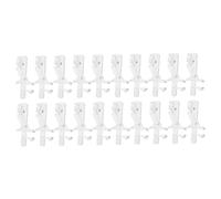 Toyvian 20Pcs Wear-resistant Valance Clips for Blinds Plastic Valance Clamps Easy Installation and Removal Transparent Window Shade Accessories for Office Hotel Home Use