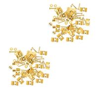 Toyvian 20sets Professional Guitar String Retainers Headstock Bars for Electric Guitars Basses Easy Installation with Screws Tension Stabilizers Finish