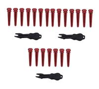 Toyvian 21pcs Guitar Bridge Pegs for Acoustic Guitar String Winder String Pegs Easy to Use and Install