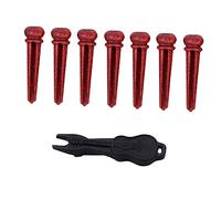 Toyvian 21pcs Guitar String Pegs Acoustic Guitar Bridge Pegs Tuning String Accessories No Shell Style Puller