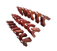 Toyvian 21pcs Redwood Guzheng Bridges Set Universal Wooden Guzheng Support Pillars Anti-slip Design Professional Replacement Accessories for Chinese Zither