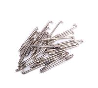 Toyvian 24-piece Silver Plated 2.5 Inch Round Banjo Hooks with Nut Sturdy Banjo Accessories for Musicians
