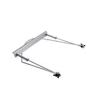 Toyvian 24holes Silver Harmonica Stand Metal Frame Neck Holder Harp Rack for Mouth Organ Accessory for Playing Harmonica Comfortably