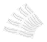 Toyvian 24pairs Eyebrow Design Template Silicone Reusable Eyebrow Stencils for Shaping Brow Guide Makeup Tape Stencil Kit Shape Sticker Transfers