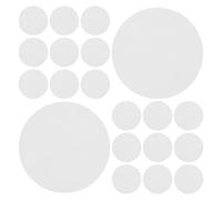 Toyvian 24pcs Adhesive Mushroom Filter Pads for Grain Spawn Jars with 3mm Micropore Filter Cotton Discs Providing Air Exchange and Versatile Application for DIY Monotubs and Mushroom