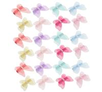 Toyvian 24pcs Dog Hair Clips with Simulated Pearls Butterfly Barrettes for Puppy Accessories Assorted Color Pet Hair Pins Secure and Elegant Headwear for Girl Dogs and Kittens