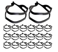 Toyvian 24pcs Double Hook Bun Maker Hair Accessories for Women, Plastic Material with Widened Antislip Teeth and Secure Grip, for Daily Hairstyling and Dates, Easy Solo Operation Hair
