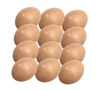 Toyvian 24pcs Fake Eggs for Easter DIY Painting Blank Egg Decorations Ornaments for Home Garden Party Crafts and Ideas