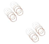 Toyvian 24pcs Folk Guitar Strings Metal Guitar Strings Replacement Accessories