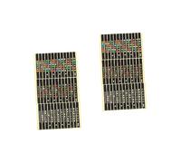Toyvian 24pcs Fretboard Stickers for Guitar Transparent Scale Decals for Beginners Self-adhesive Notes Easy Install Remove for Learning Chords and Progressions