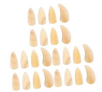 Toyvian 24pcs Guzheng Finger Nails Fake Fingertip Protectors for Guzheng Practice Supplies Nails for Playing and Training