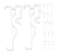 Toyvian 24pcs Holder Window Blind Clips Blind Clips for Valance Window End Valance for Home Hidden Brackets Vertical Replacement Transparent